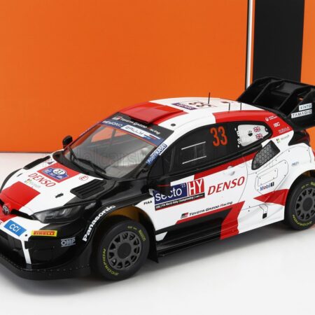 IXO-MODELS 1/18 TOYOTA | YARIS GR HYBRID RALLY1 TEAM TOYOTA GAZOO RACING WRT N 33 WINNER RALLY FINLAND 2023 ELFYN EVANS - SCOTT MARTIN | WHITE RED BLACK