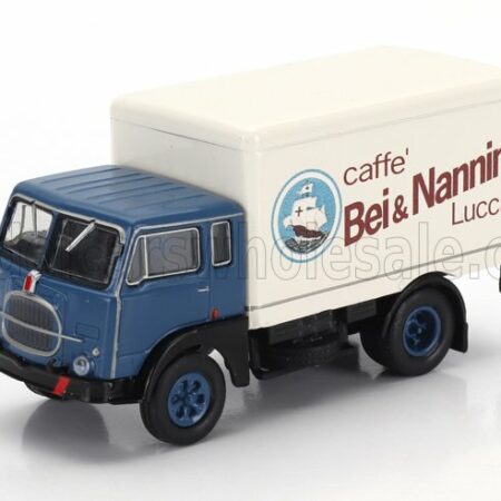 BREKINA PLAST 1/87 FIAT | 642 TRUCK CASSONATO CAFFE BEI & NANNINI 1962 | BLUE WHITE