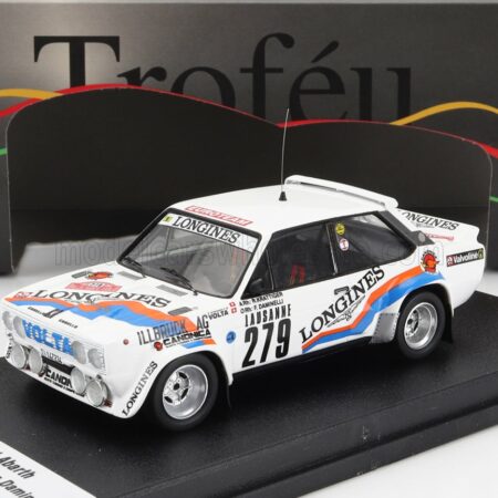 TROFEU 1/43 FIAT | 131 ABARTH (night version) N 279 RALLY MONTECARLO 1982 ROGER KRATTIGER - FRANCO DAMINELLI | WHITE