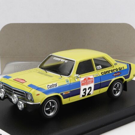 TROFEU 1/43 OPEL | ASCONA (night version) N 32 3rd RALLY SANREMO 1974 ALFREDO FAGNOLA - EVIO NOVARESE | YELLOW BLUE