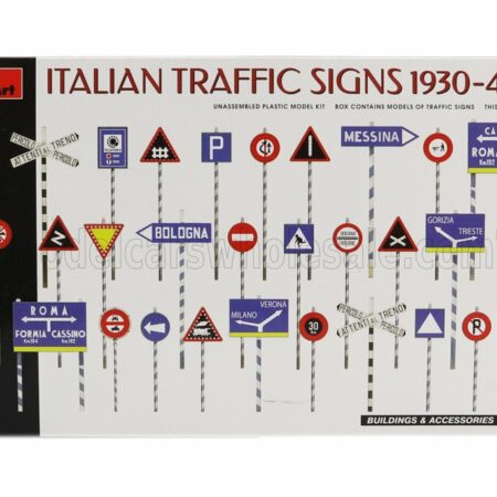 MINIART 1/35 ACCESSORIES | SEGNALI STRADALI - ITALIAN TRAFFIC SIGNS 1930-1940 | /