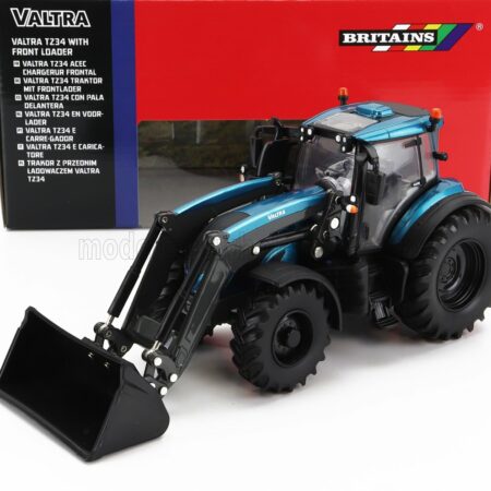 BRITAINS 1/32 VALTRA | T234 TRACTOR WITH FRONT LOADER 2020 | BLUE BLACK