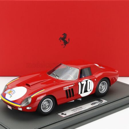 BBR-MODELS 1/18 FERRARI | 250 GTO COUPE N 170 TOUR DE FRANCE 1964 ANNIE SOISBAULT - NICOLE ROURE - CON VETRINA - WITH SHOWCASE | RED