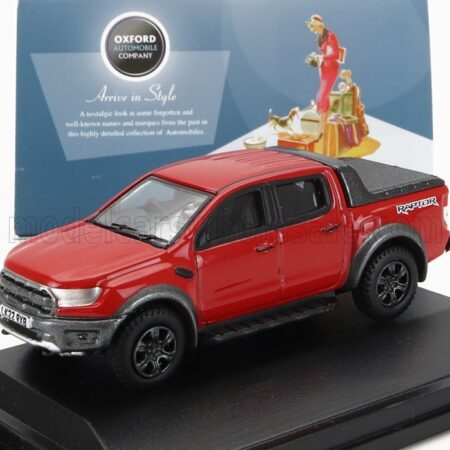 OXFORD-MODELS 1/76 FORD USA | RANGER RAPTOR PICK-UP DOUBLE CABINE 2019 | RED