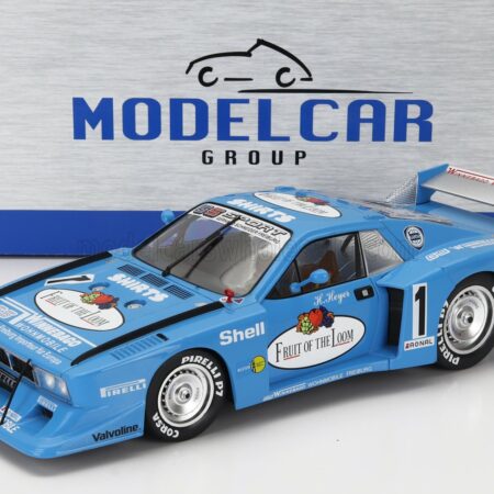 MCG 1/18 LANCIA | BETA MONTECARLO TURBO Gr.5 TEAM GS SPORT FRUIT OF THE LOOM N 1 GRC ADAC SUPERSPRINT NURBURGRING 1981 HANS HEYER | WHITE LIGHT BLUE