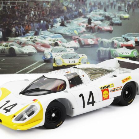 WERK83 1/18 PORSCHE | 917LH 4.5L TEAM PORSCHE SYSTEM ENGENEERING N 14 24h LE MANS 1969 ROLF STOMMELEN - KURT AHRENS Jr. | WHITE YELLOW