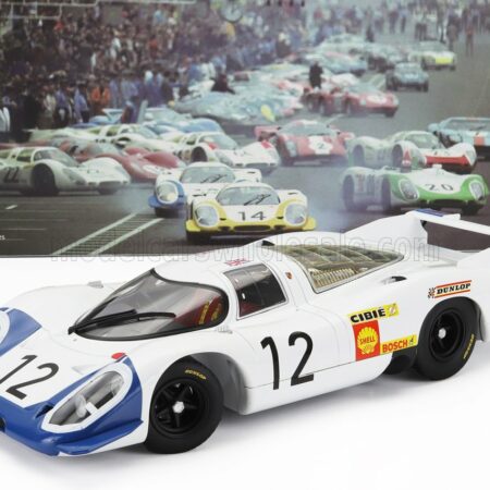 WERK83 1/18 PORSCHE | 917LH 4.5L TEAM PORSCHE SYSTEM ENGENEERING N 12 24h LE MANS 1969 VIC ELFORD - RICHARD ATTWOOD | WHITE BLUE