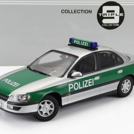 TRIPLE9 1/18 OPEL | OMEGA B GERMANY POLIZEI 1996 | GREEN SILVER