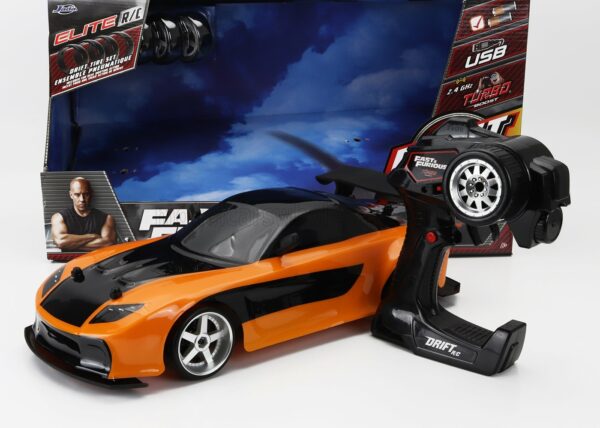 JADA 1/10 MAZDA | HAN'S RX-7 COUPE 1997 - FAST & FURIOUS III TOKYO DRIFT (2006) | ORANGE BLACK