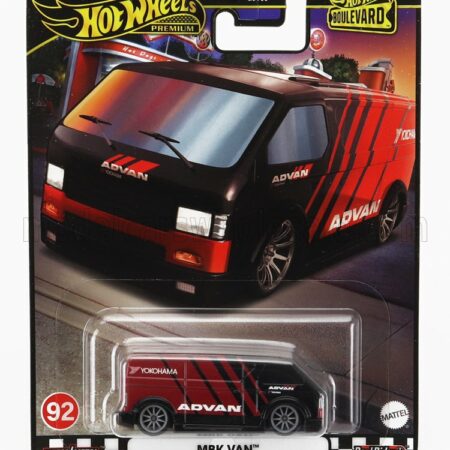 MATTEL HOT WHEELS 1/64 MBK | VAN CUSTOM ADVAN 2010 | BLACK RED