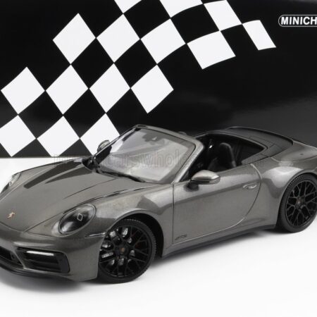 MINICHAMPS 1/18 PORSCHE | 911 992 CARRERA 4 GTS CABRIOLET 2020 | GREY MET