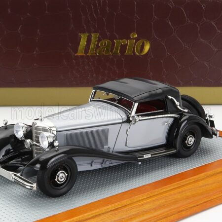 ILARIO-MODEL 1/43 MERCEDES BENZ | 500K sn105379 SINDELFINGEN CABRIOLET A CLOSED 1935 | GREY BLACK