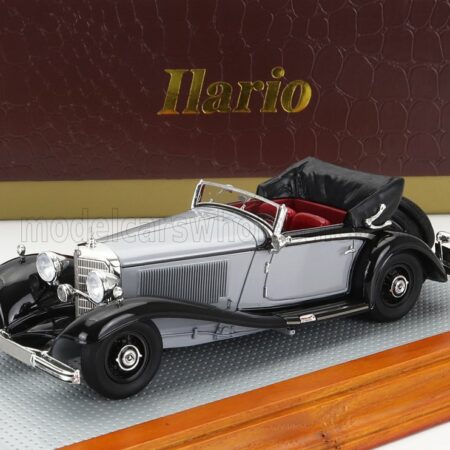 ILARIO-MODEL 1/43 MERCEDES BENZ | 500K sn105379 SINDELFINGEN CABRIOLET A OPEN 1935 | GREY BLACK