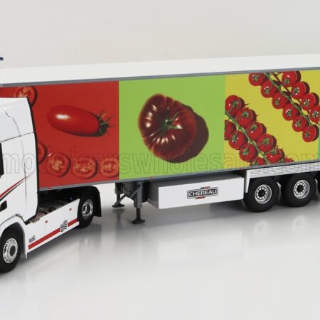 ELIGOR 1/43 SCANIA | R460 TRUCK SEMI-FRIGO SAVEOL TRANSPORT 2016 | WHITE RED GREEN YELLOW