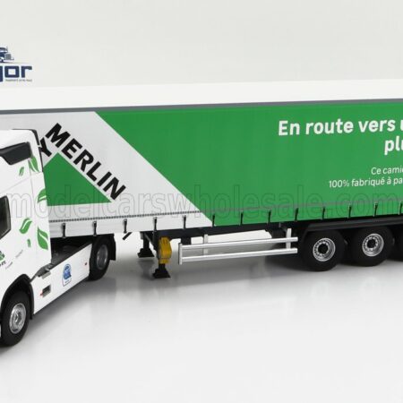 ELIGOR 1/43 VOLVO | FH4 500 TRUCK TELONATO LEROY MERLIN TRANSPORTS 2020 | WHITE GREEN