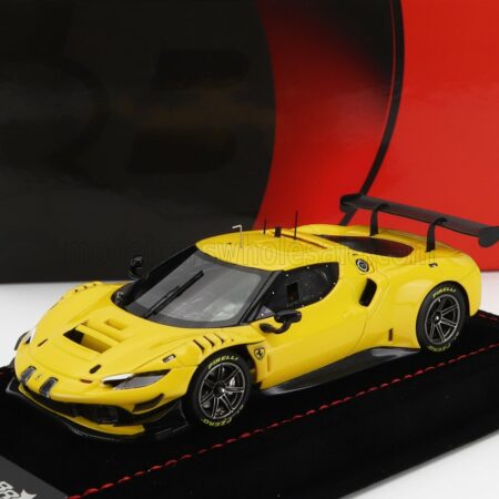 BBR-MODELS 1/43 FERRARI | 296 GT3 EVO 3.9L TURBO V8 N 0 RACING 2022 | GIALLO MODENA - YELLOW