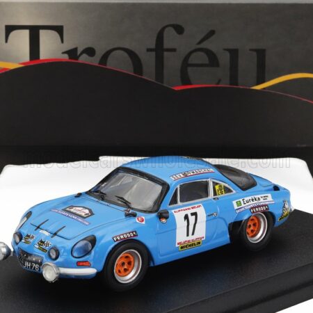 TROFEU 1/43 RENAULT | ALPINE A110 N 17 7th RALLY YPRES 1977 MAURICE NUSBAUMER - ANNIE GOURDAIN | LIGHT BLUE