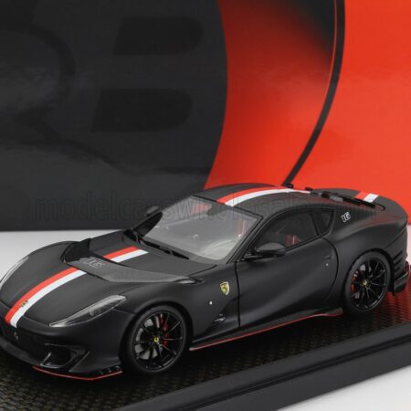 BBR-MODELS 1/43 FERRARI | 812 COMPETIZIONE N 16 PRINCIPATO DI MONACO LIVERY 2021 | MATT BLACK