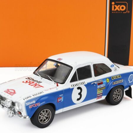 IXO-MODELS 1/24 FORD ENGLAND | ESCORT MKI RS 1600 (night version) N 3 RALLY MONTECARLO 1973 TIMO MAKINEN - HENRY LIDDON | BLUE WHITE