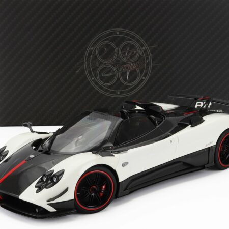 ALMOST-REAL 1/18 PAGANI | ZONDA 5 CINQUE ROADSTER 2009 | WHITE BLACK CARBON