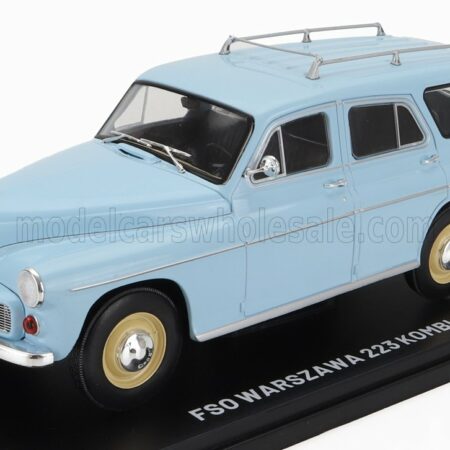 EDICOLA 1/24 WARSZAWA | 223 FSO KOMBI SW STATION WAGON 1965 | LIGHT BLUE