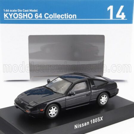 KYOSHO 1/64 NISSAN | 180SX COUPE 1990 | DARK GREY MET