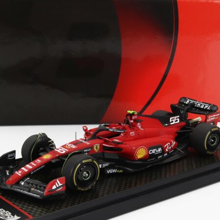 BBR-MODELS 1/43 FERRARI | F1  SF-23 TEAM SCUDERIA FERRARI N 55 BELGIUM GP 2023 CARLOS SAINZ | RED BLACK