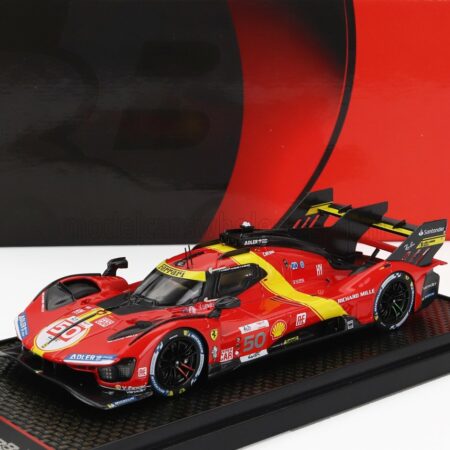 BBR-MODELS 1/43 FERRARI | 499P 3.0L TURBO V6 TEAM FERRARI AF CORSE N 50 5th 24h LE MANS (POLE POSITION) 2023 ANTONIO FUOCO - MIGUEL MOLINA - NICKLAS NIELSEN | RED