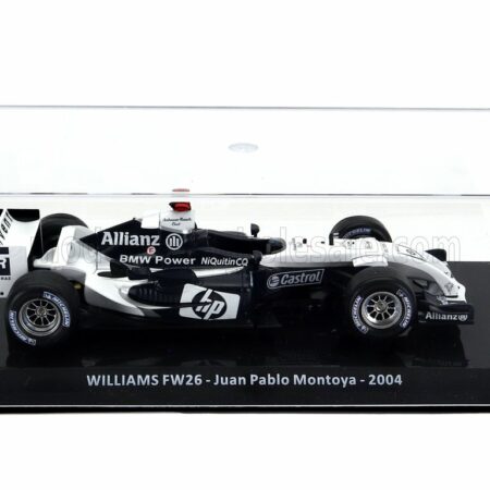 EDICOLA 1/24 WILLIAMS | F1  FW26 BMW N 3 SEASON 2004 JUAN PABLO MONTOYA - CON VETRINA - WITH SHOWCASE | BLUE WHITE