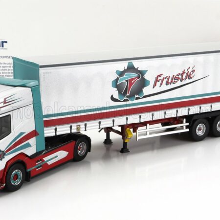 ELIGOR 1/43 DAF | XG TRUCK TELONATO FRUSTIE TRANSPORTS 2023 | SILVER GREEN RED