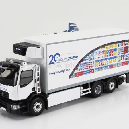 ELIGOR 1/43 RENAULT | D26 TRUCK SEMI-FRIGO ELECTRIQUE GROUPE LOGIPRO TRANSPORTS 3-ASSI 2018 | WHITE