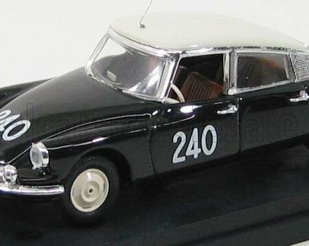 RIO-MODELS 1/43 CITROEN | DS19 N 240 MILLE MIGLIA 1957 ZORE - DUBESSAY | BLACK IVORY