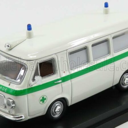 RIO-MODELS 1/43 FIAT | 238 AMBULANZA CROCE VERDE LUGANO - SVIZZERA | WHITE GREEN