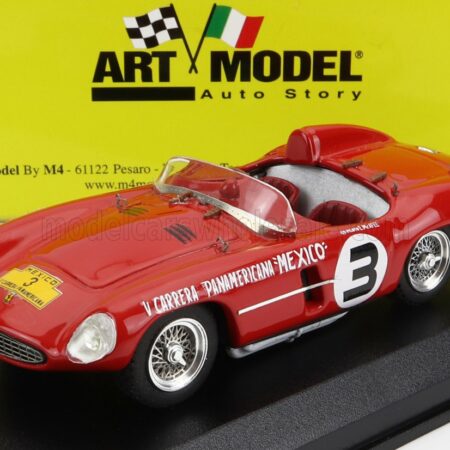 ART-MODEL 1/43 FERRARI | 500 MONDIAL N 3 CARRERA PANAMERICANA 1954 E.RUBIROSA - McAFEE | RED