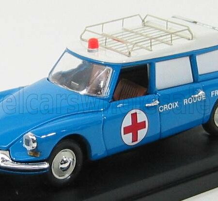 RIO-MODELS 1/43 CITROEN | ID19 BREAK CROIX ROUGE 1958 - AMBULANCE | BLUETTE WHITE