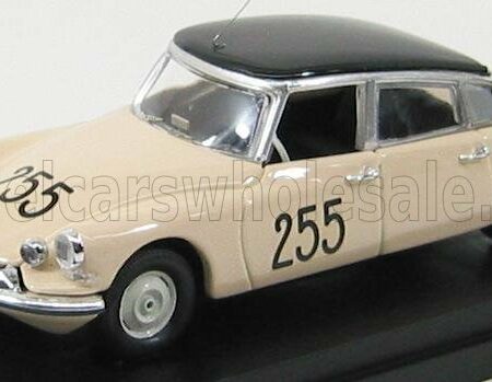 RIO-MODELS 1/43 CITROEN | DS19 N 255 MILLE MIGLIA 1957 LEBES-FAILLY | IVORY BLACK