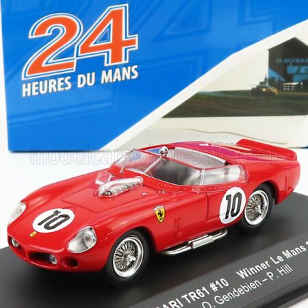 IXO-MODELS 1/43 FERRARI | TRI/61 3.0L V12 TEAM SEFAC N 10 WINNER 24h LE MANS 1961 OLIVIER GENDEBIEN - PHIL HILL | RED