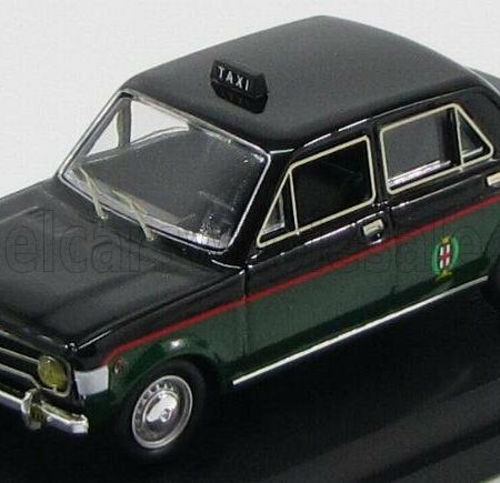 RIO-MODELS 1/43 FIAT | 128 TAXI MILANO 1969 | GREEN BLACK