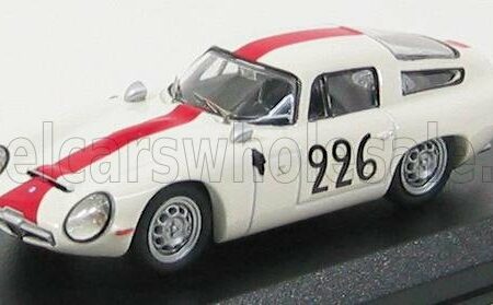 BEST-MODEL 1/43 ALFA ROMEO | TZ1 N 226 MONT VENTOUX 1964 RAMU - CACCIA | WHITE RED