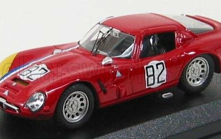 BEST-MODEL 1/43 ALFA ROMEO | TZ2 N 82 NURBURGRING 1967 TROSCH-PILETTE | RED YELLOW