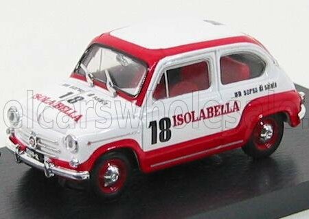 BRUMM 1/43 FIAT | 600D - AMARO 18 ISOLABELLA 1960 | WHITE RED