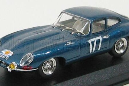 BEST-MODEL 1/43 JAGUAR | E-TYPE COUPE N 177 TOUR DE FRANCE 1963 CARDI - KLUKASZEWSKI | BLUE MET