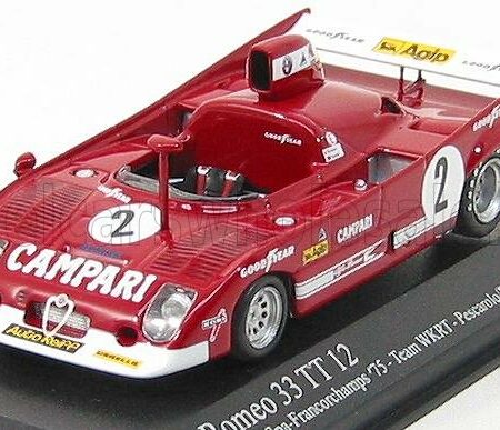 MINICHAMPS 1/43 ALFA ROMEO | 33TT 12 N 2 WINNER 1000Km SPA-FRANCORCHAMPS 1975 PESCAROLO - BELL | RED