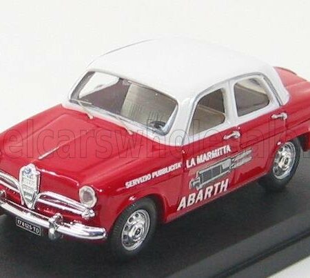 RIO-MODELS 1/43 ALFA ROMEO | GIULIETTA SERVIZIO MARMITTE ABARTH 1957 | RED WHITE