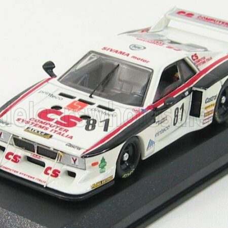 BEST-MODEL 1/43 LANCIA | BETA COUPE MONTECARLO N 81 MONZA 1982 CASONI - CASTELLANO | WHITE BLACK