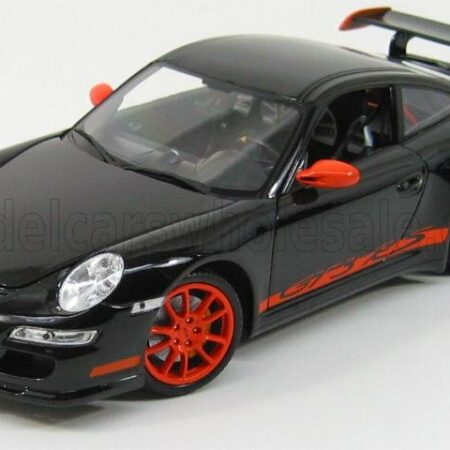 WELLY 1/18 PORSCHE | 911 997 GT3RS 2010 | BLACK ORANGE