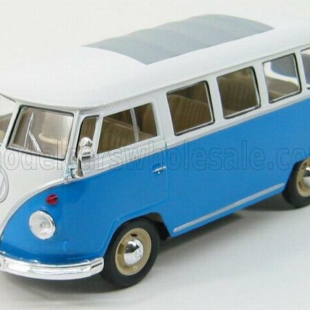 WELLY 1/24 VOLKSWAGEN | T1 MINIBUS 1962 | BLUE WHITE