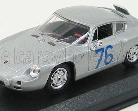 BEST-MODEL 1/43 PORSCHE | 1600GS ABARTH N 76 TARGA FLORIO 1963 A.PUCCI - P.E. STRAHLE | SILVER