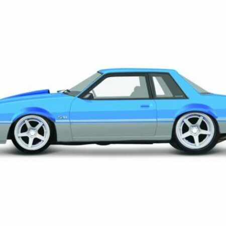 Maisto 1/64 1988 Ford Mustang LX, blue/grey