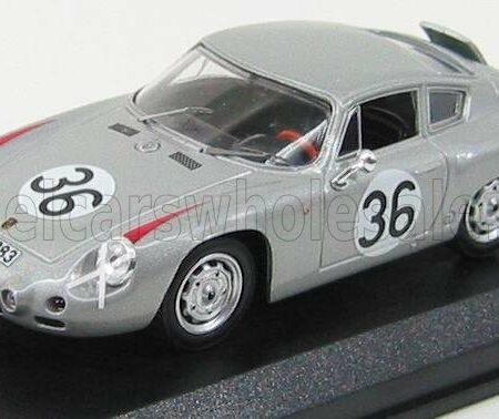 BEST-MODEL 1/43 PORSCHE | 1600GS ABARTH N 36 LE MANS 1961 LINGE - PON | SILVER